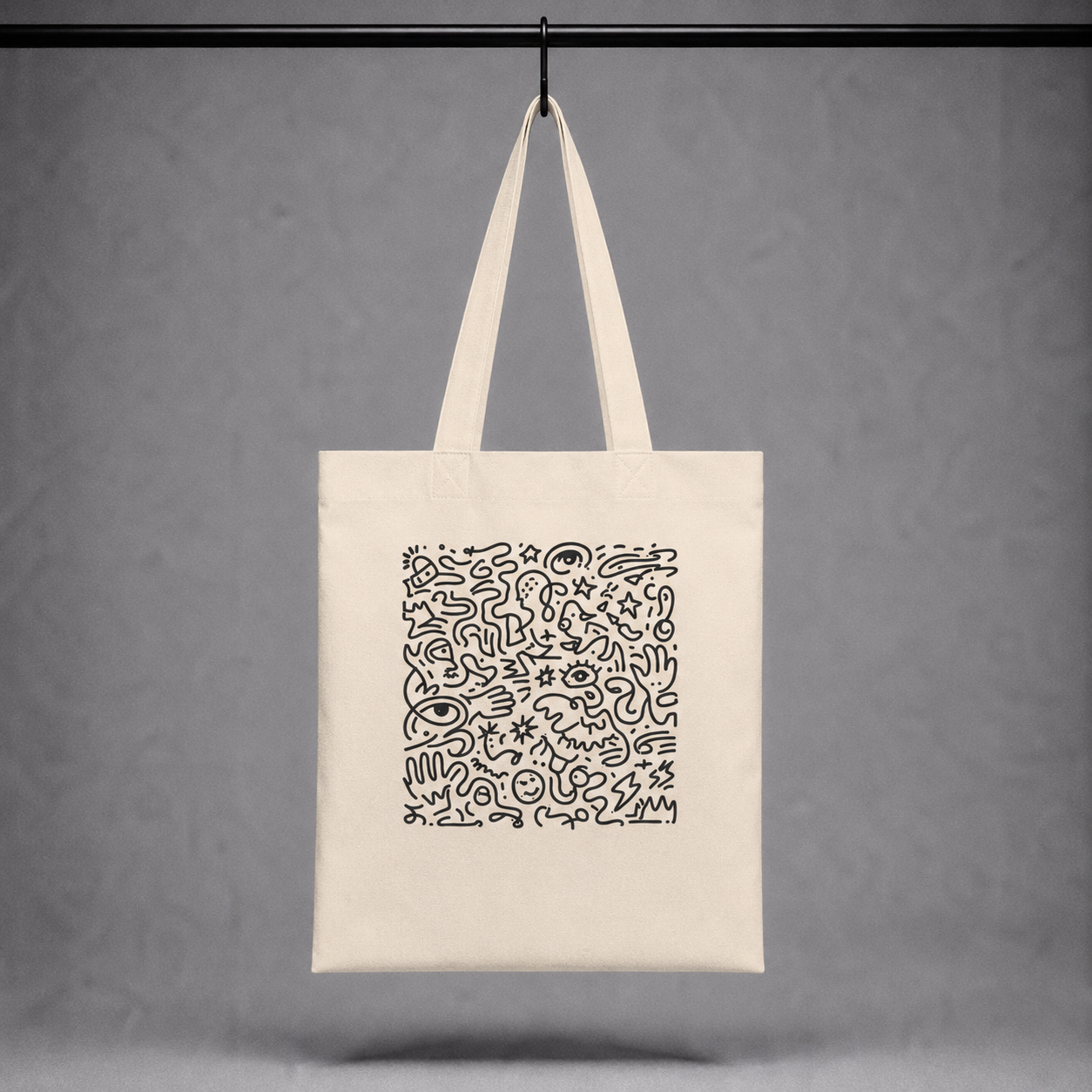 Tote bag biologica - glyph