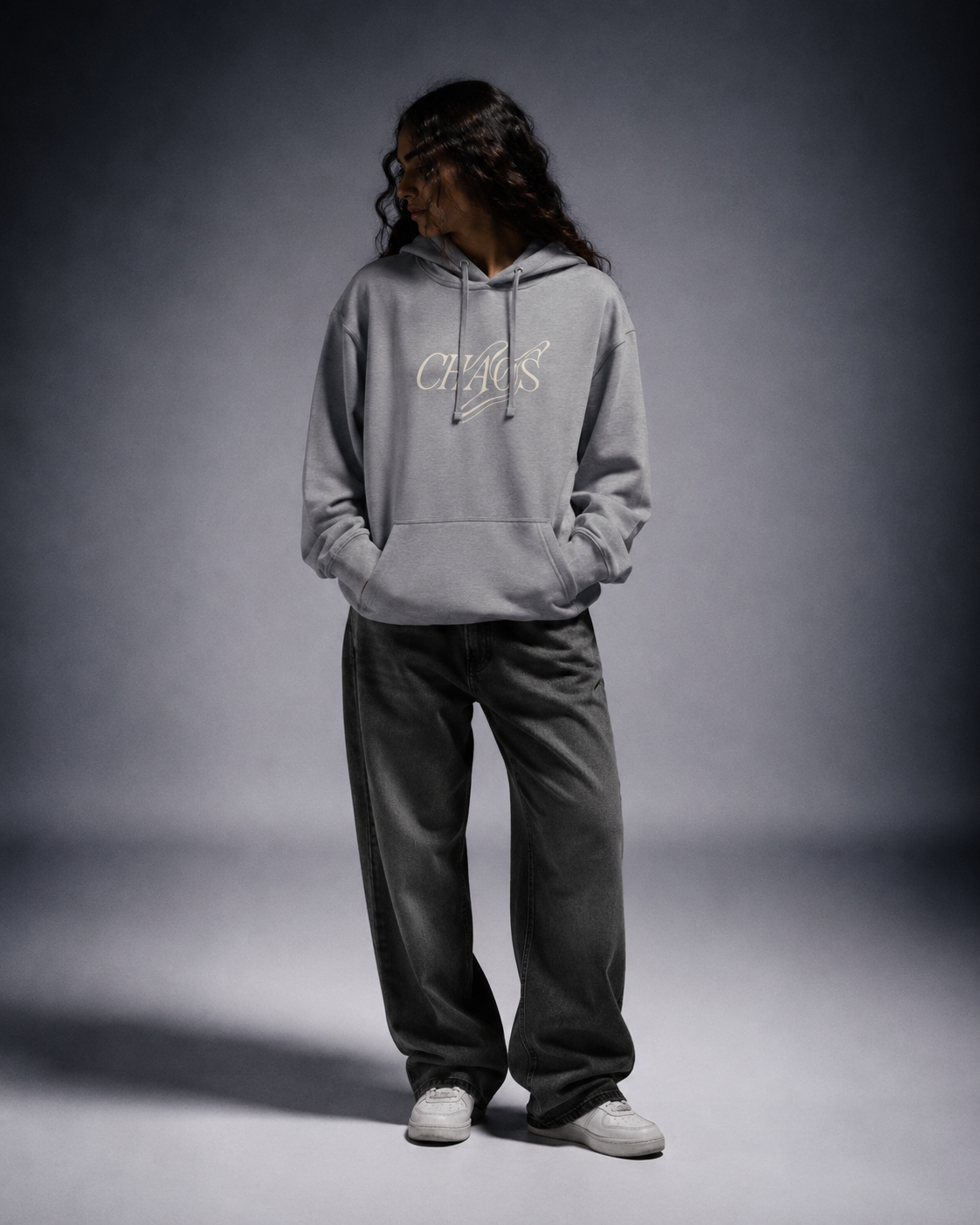Felpa con cappuccio donna - chaos