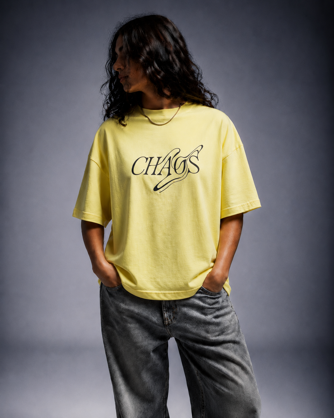 T-shirt oversized donna - chaos
