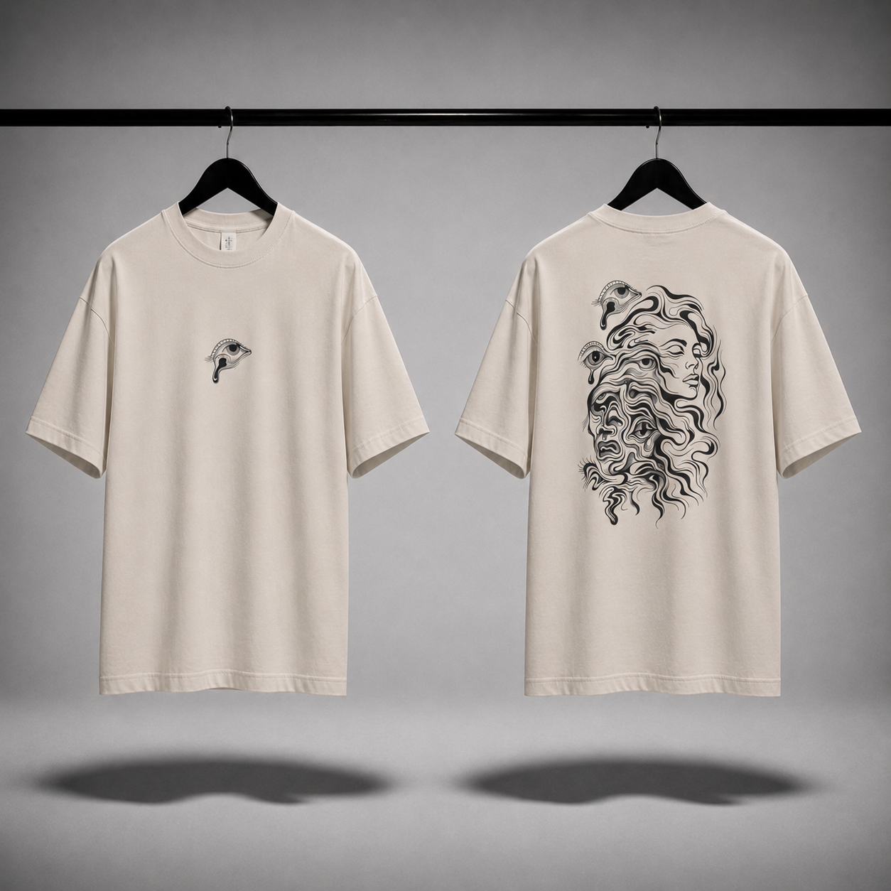 T-shirt oversized donna - fluid