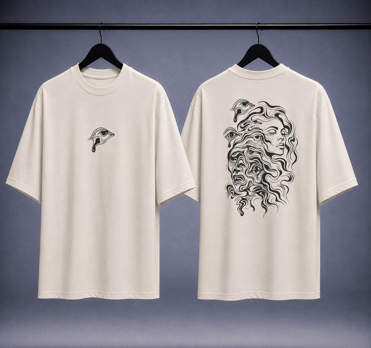 T-shirt oversized uomo - fluid