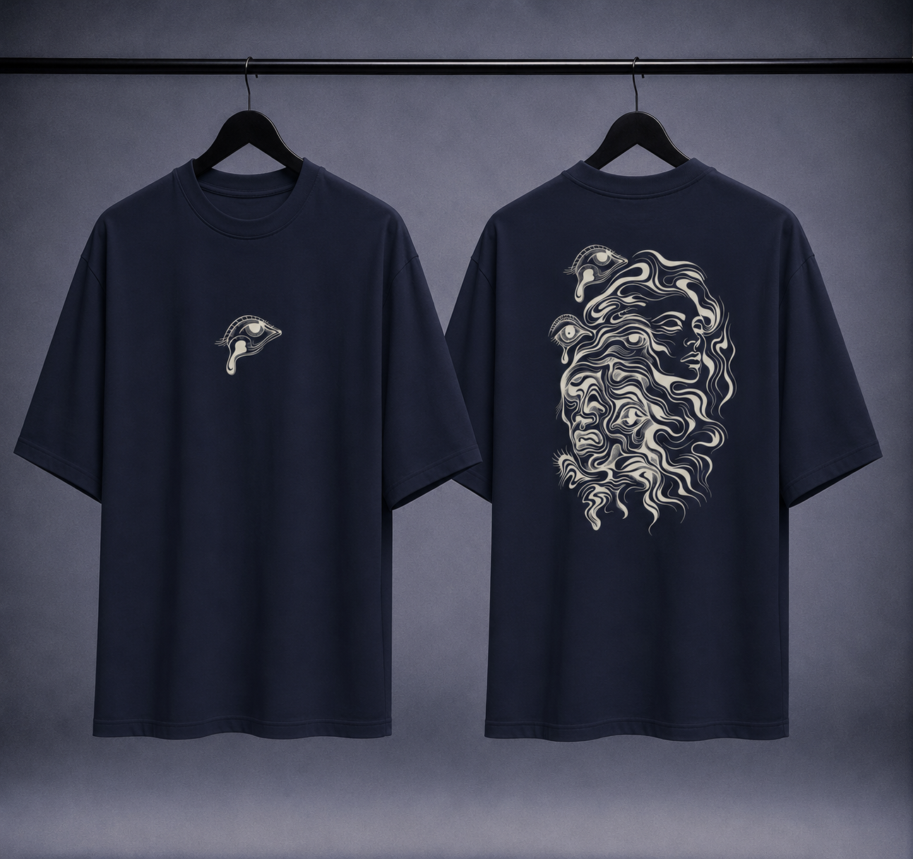 T-shirt oversized uomo - fluid