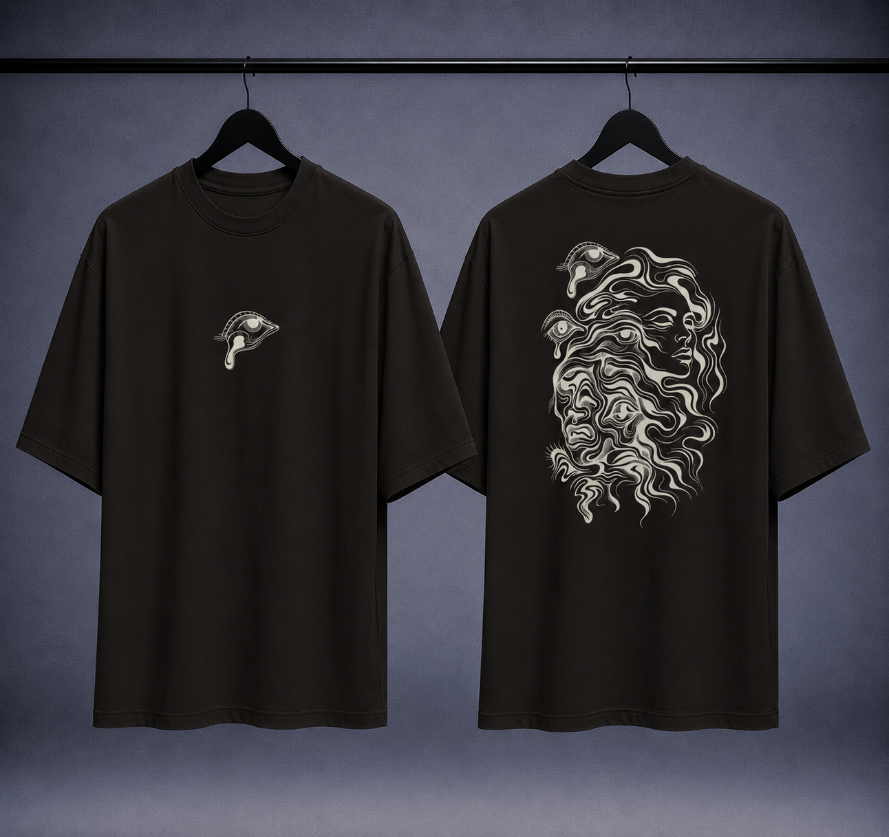 T-shirt oversized uomo - fluid
