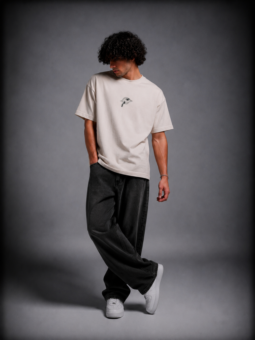 T-shirt oversized uomo - fluid