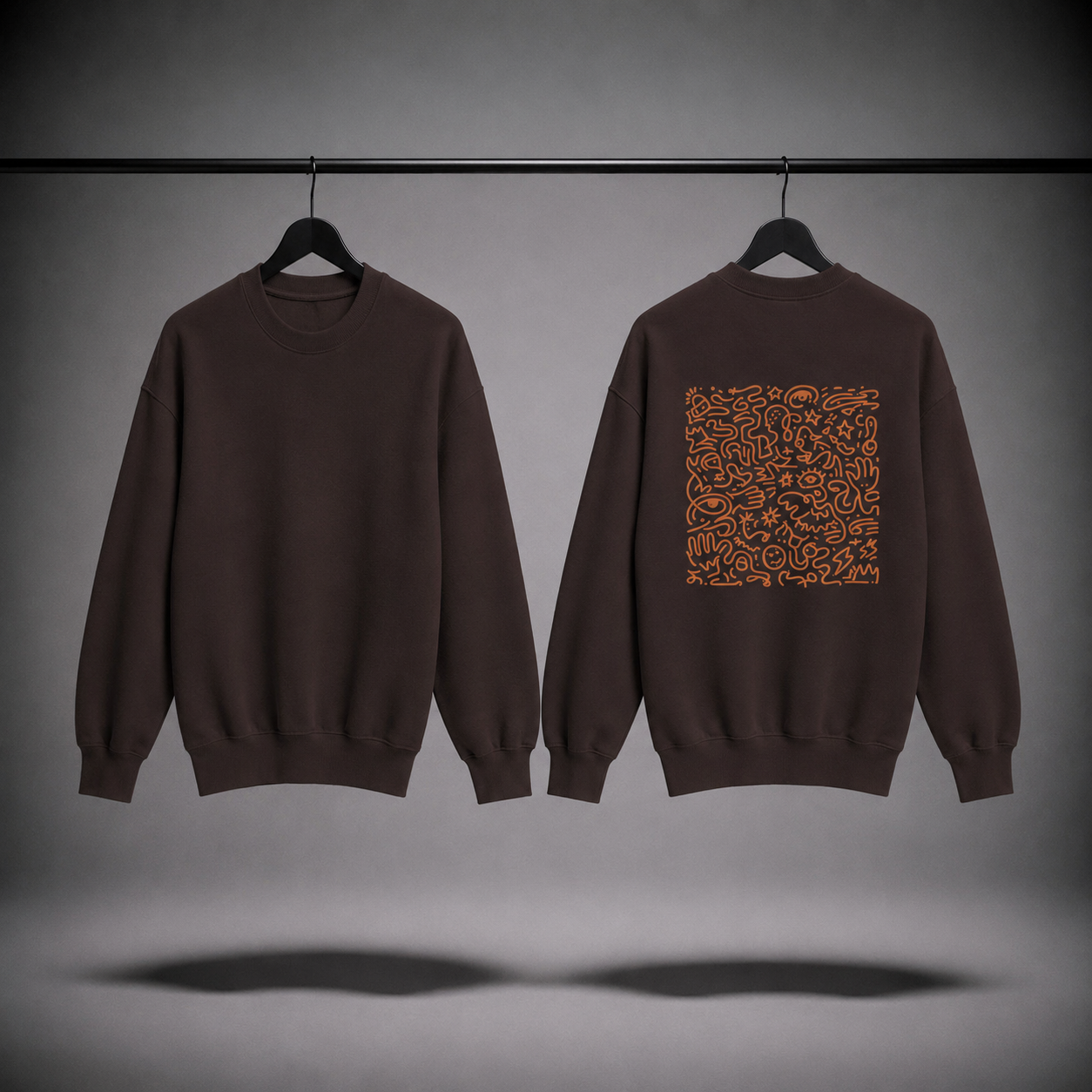 Felpa girocollo uomo - glyph