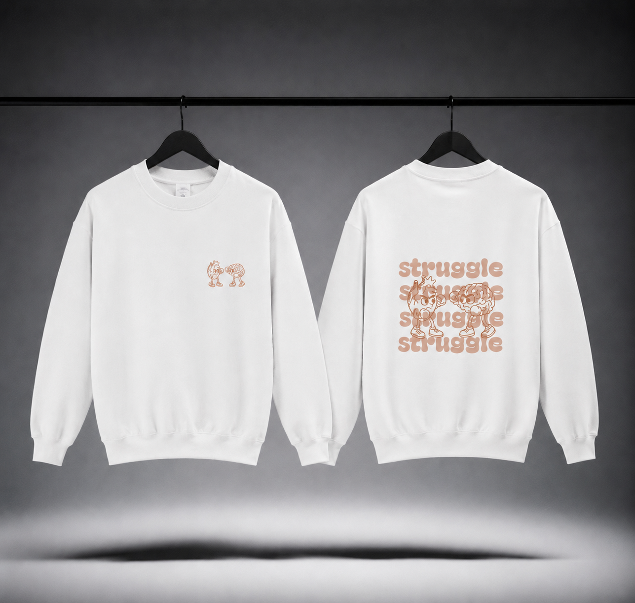 Felpa girocollo donna - struggle