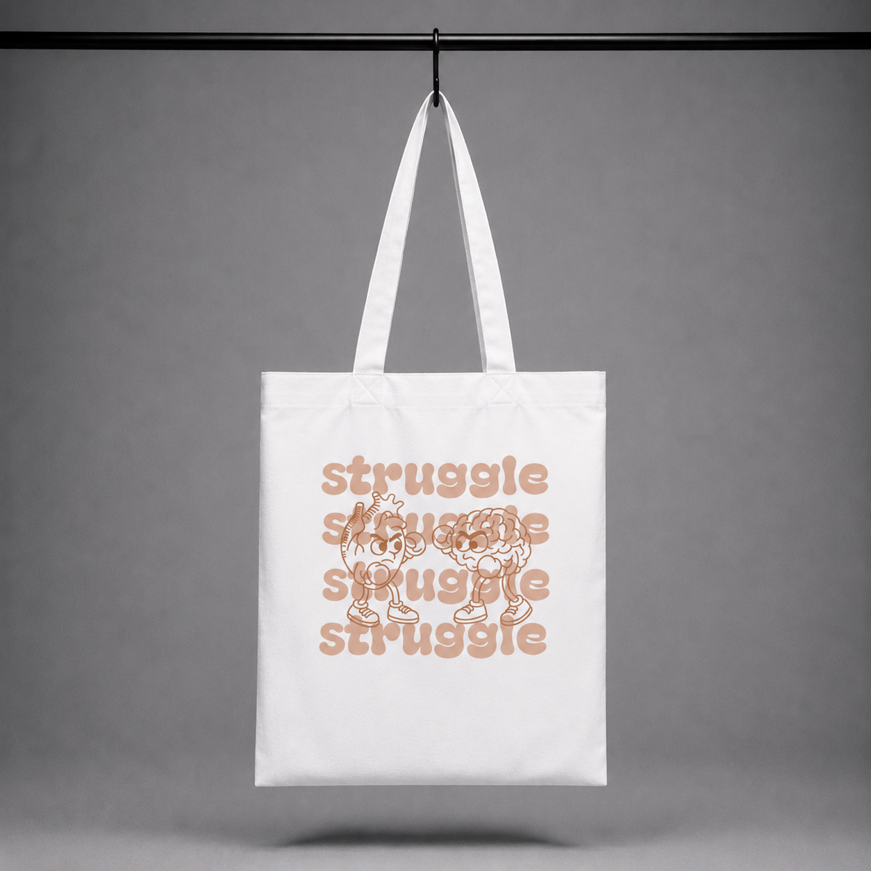 Tote bag biologica - struggle