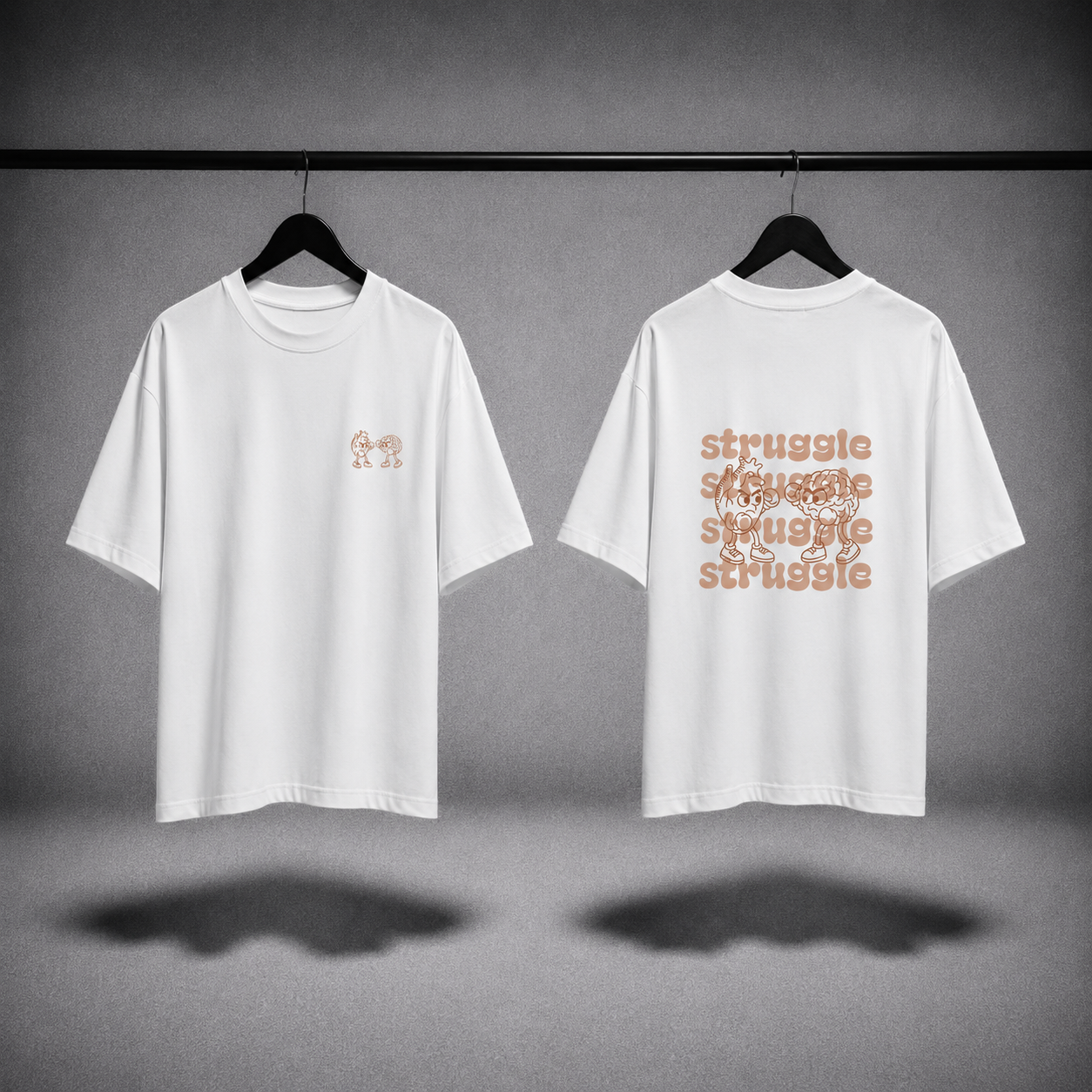 T-shirt oversized donna - struggle