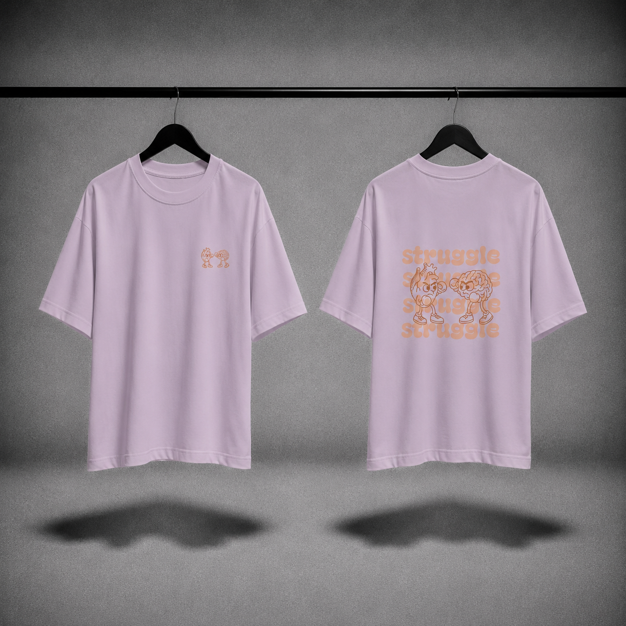T-shirt oversized donna - struggle