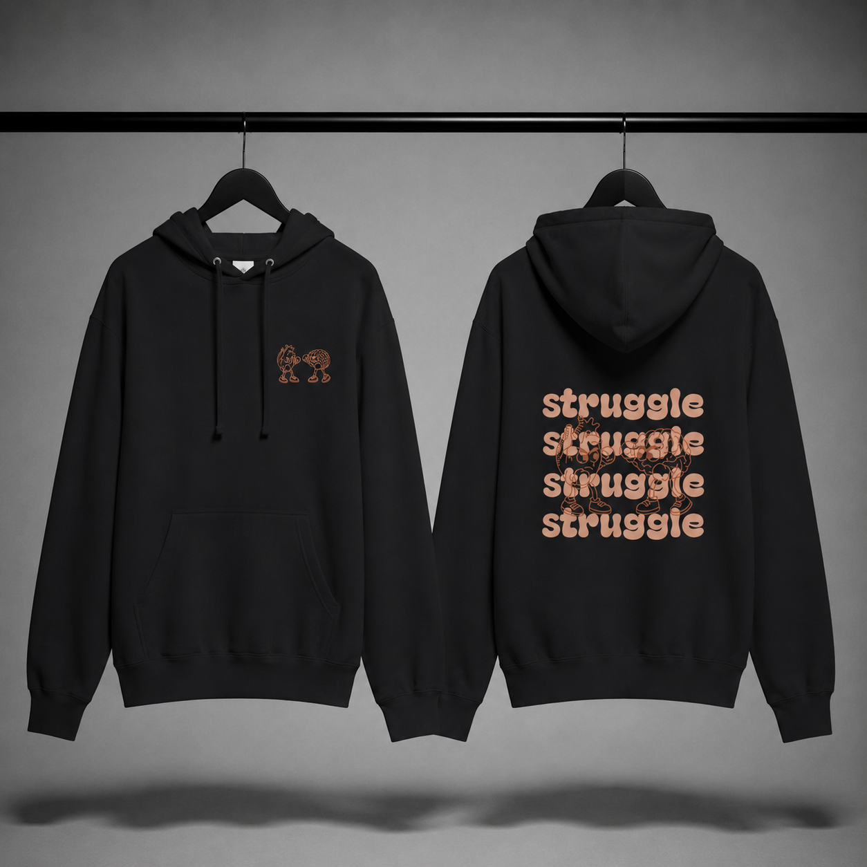 Felpa con cappuccio donna - struggle