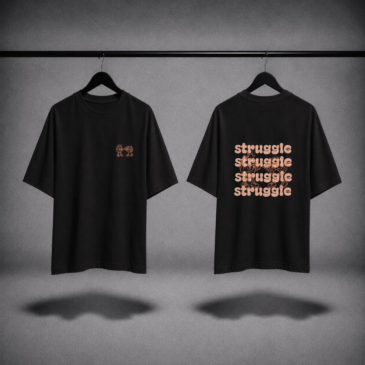 T-shirt oversized donna - struggle