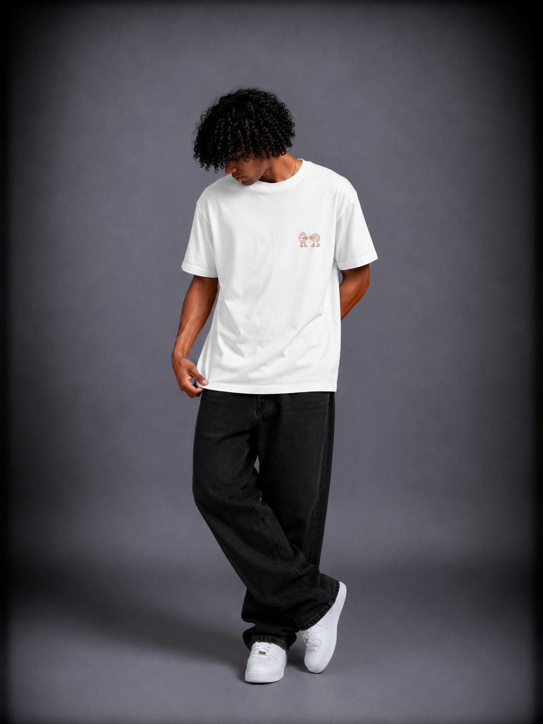 T-shirt oversized uomo - struggle