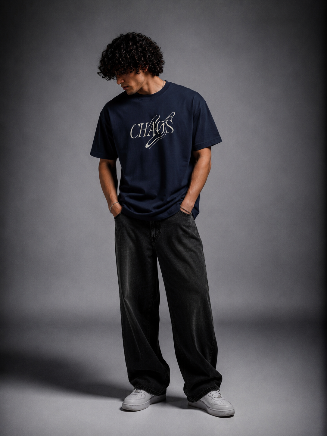 T-shirt oversized uomo - chaos