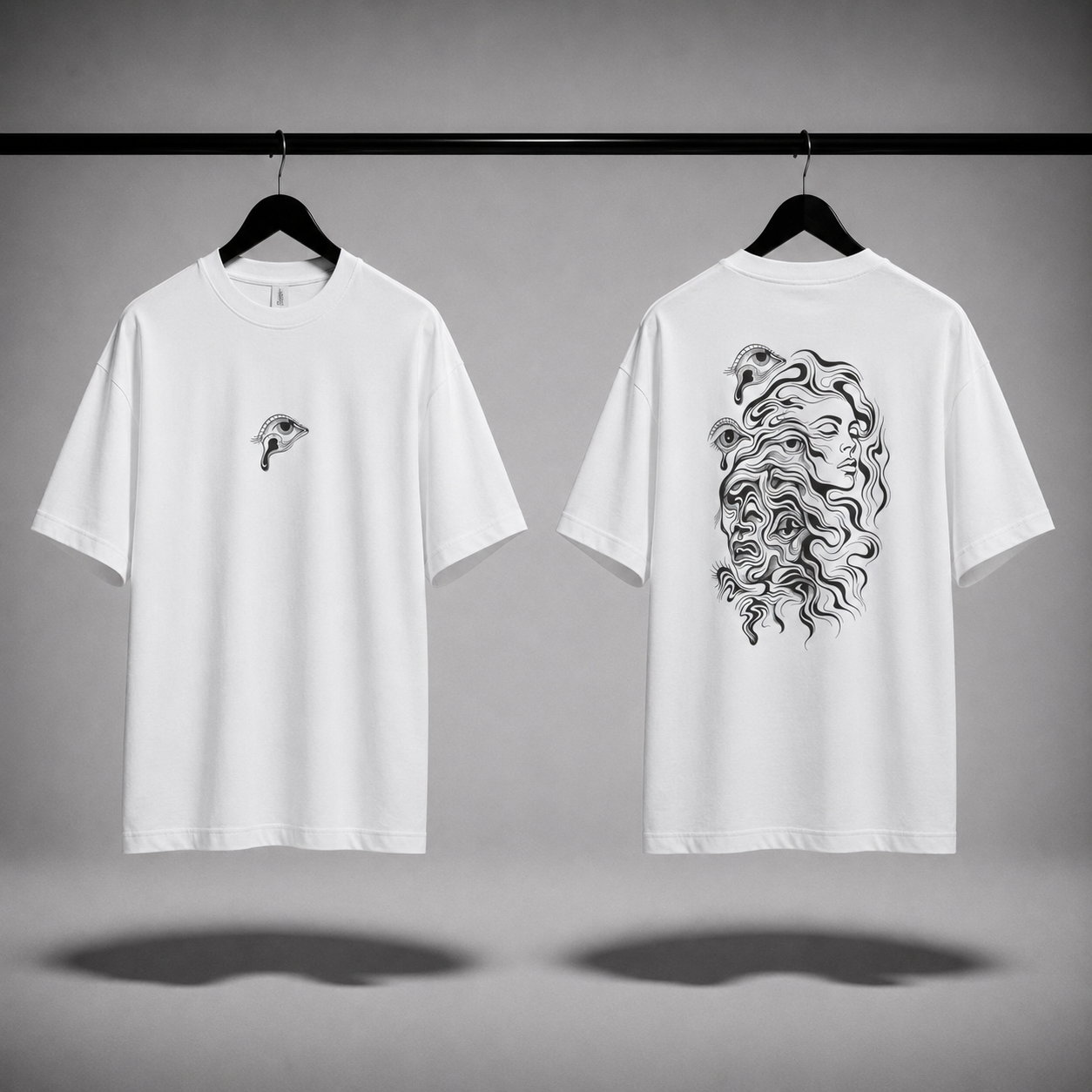 T-shirt oversized donna - fluid