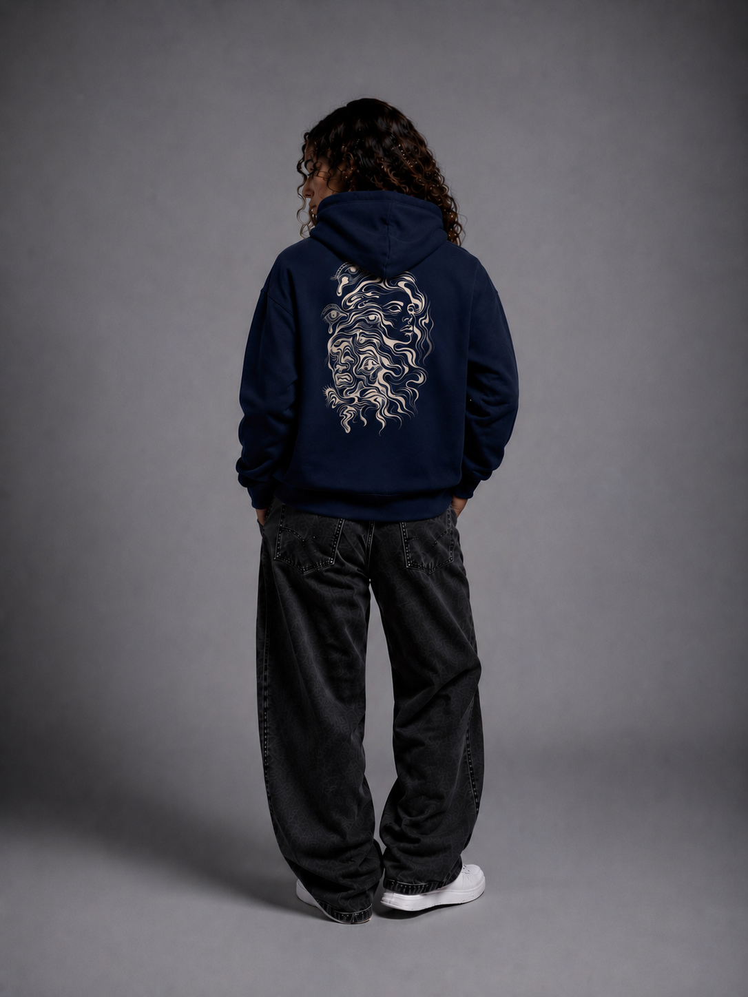 Felpa con cappuccio donna - fluid