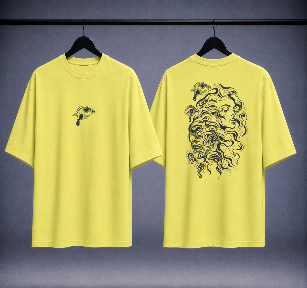 T-shirt oversized uomo - fluid