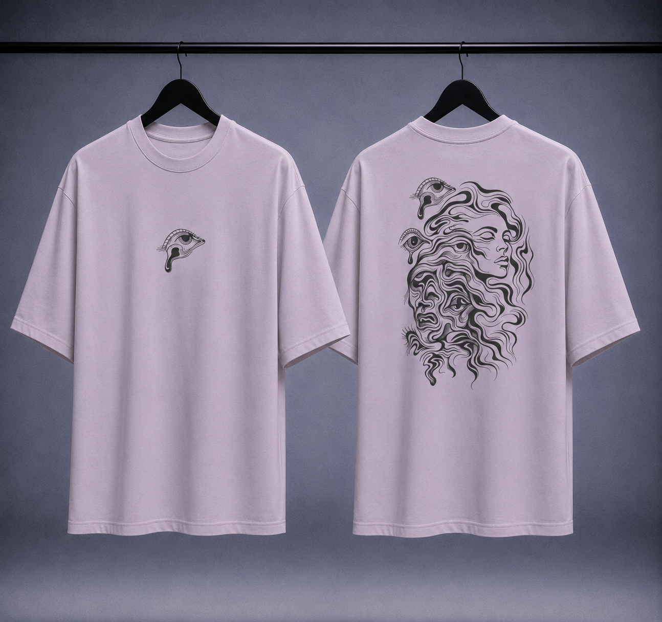 T-shirt oversized uomo - fluid
