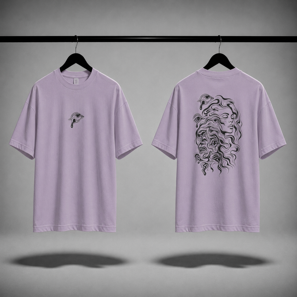 T-shirt oversized donna - fluid