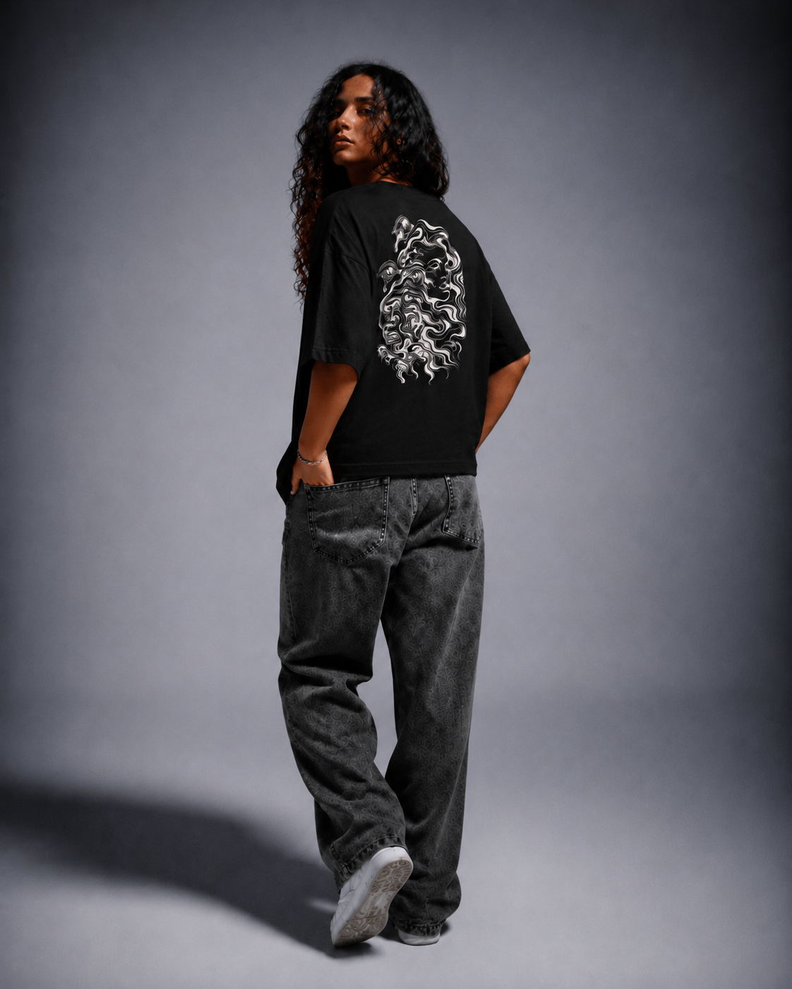 T-shirt oversized donna - fluid