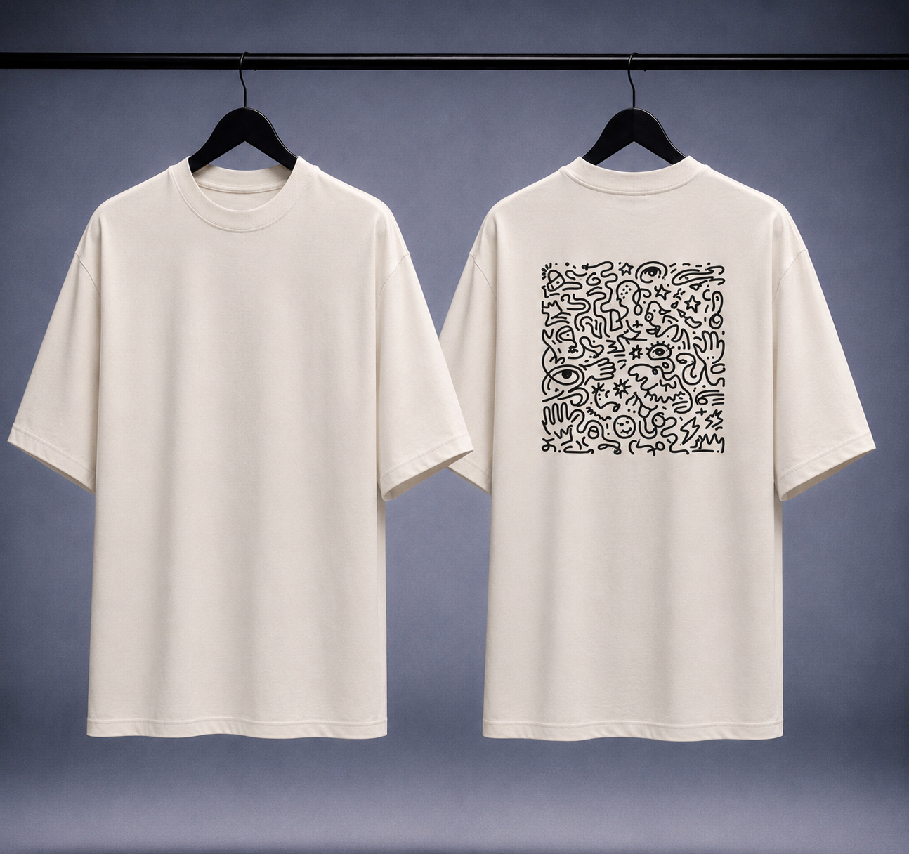 T-shirt oversized uomo - glyph