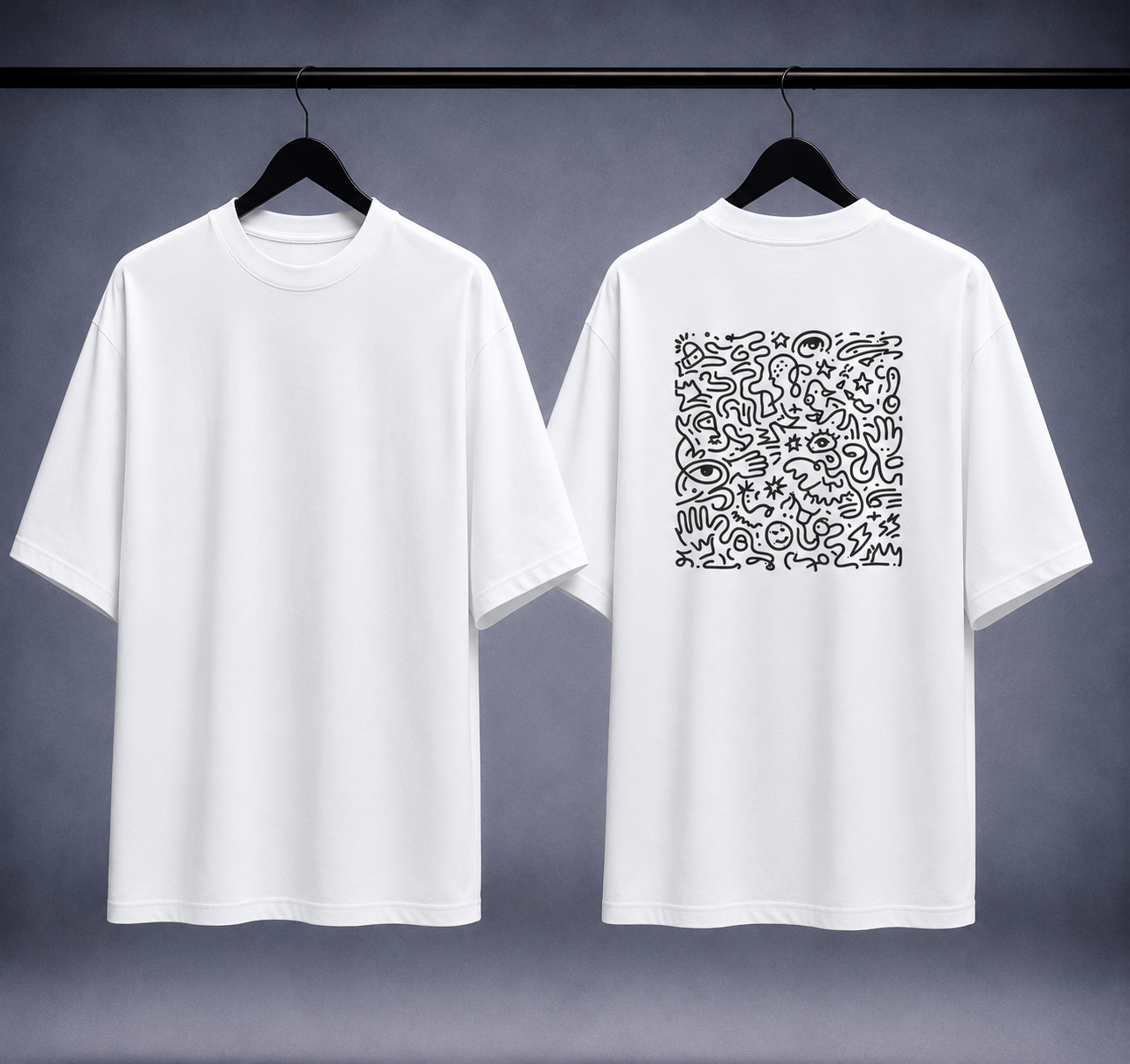 T-shirt oversized uomo - glyph