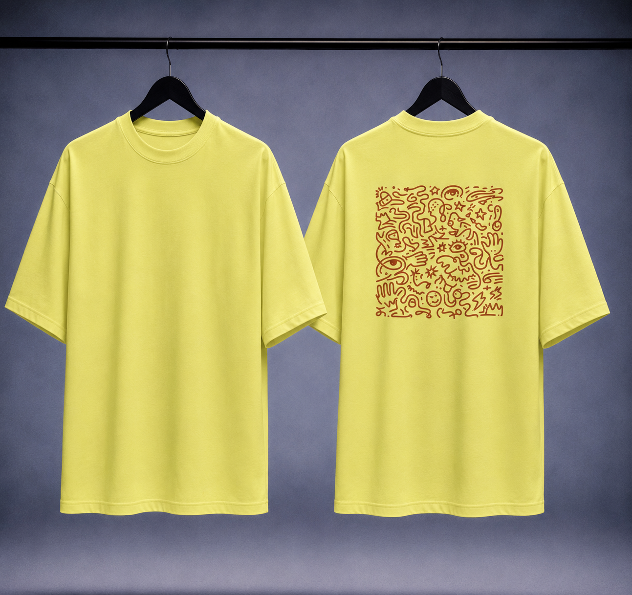 T-shirt oversized uomo - glyph