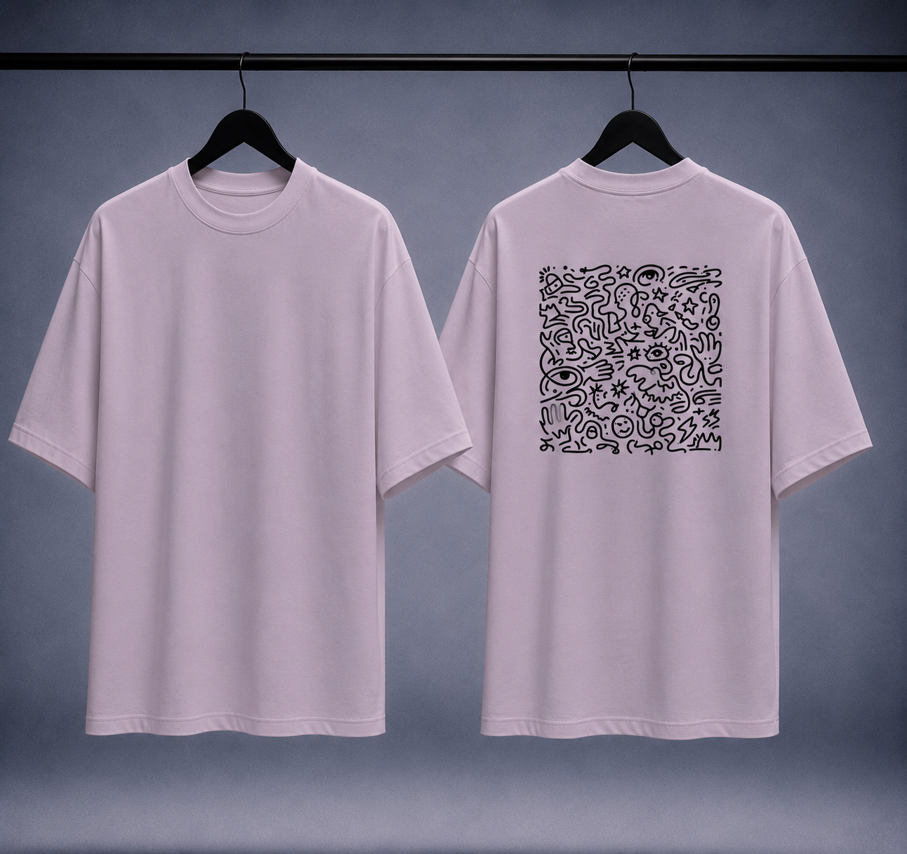 T-shirt oversized uomo - glyph