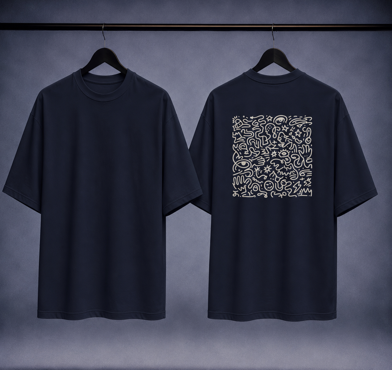 T-shirt oversized uomo - glyph
