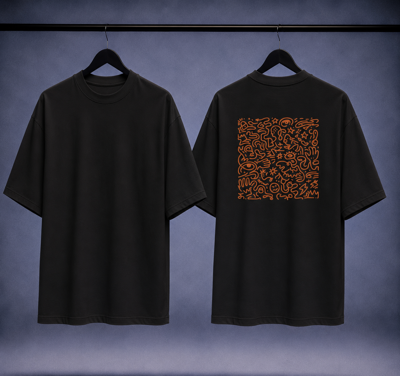 T-shirt oversized uomo - glyph