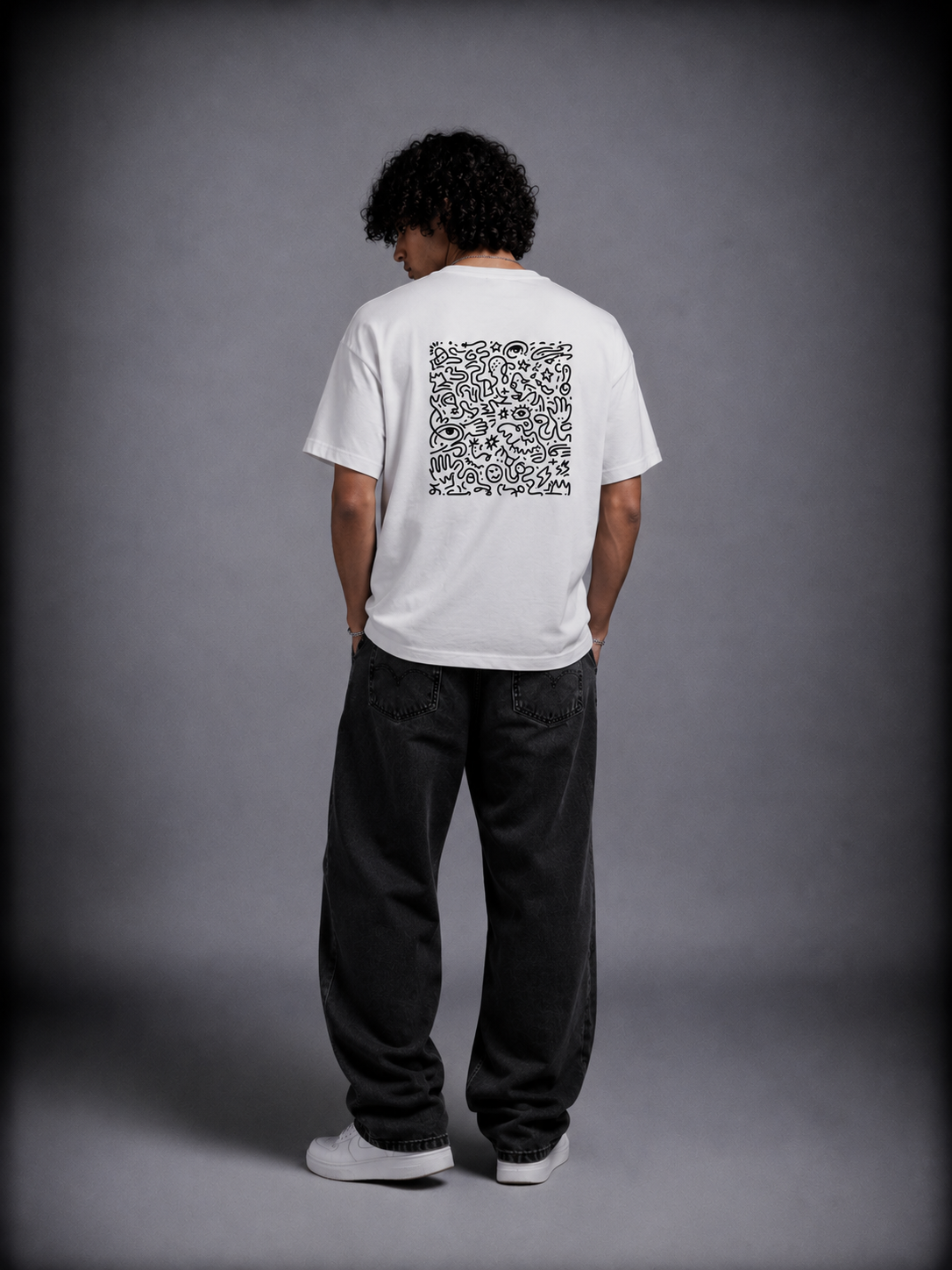 T-shirt oversized uomo - glyph