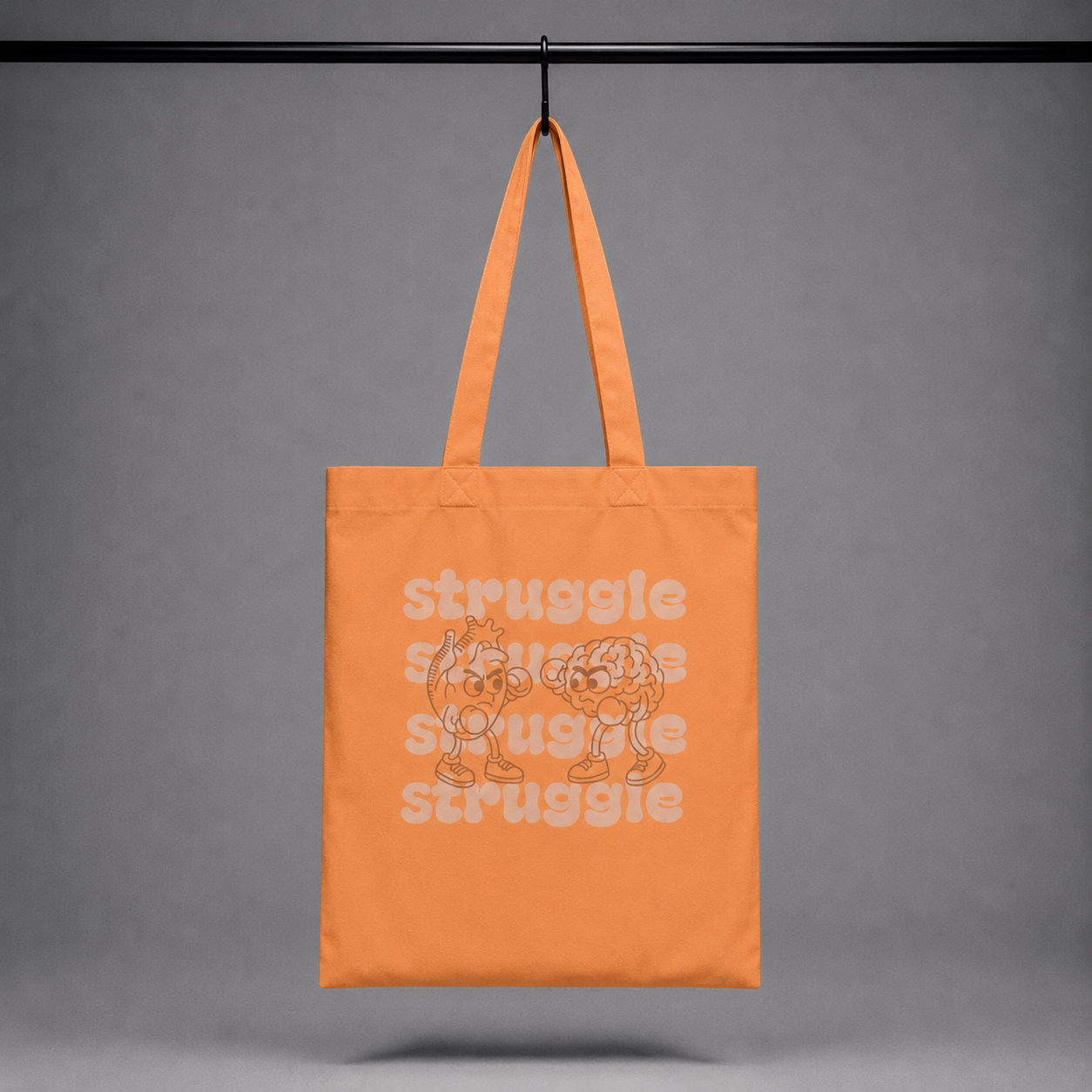 Tote bag biologica - struggle