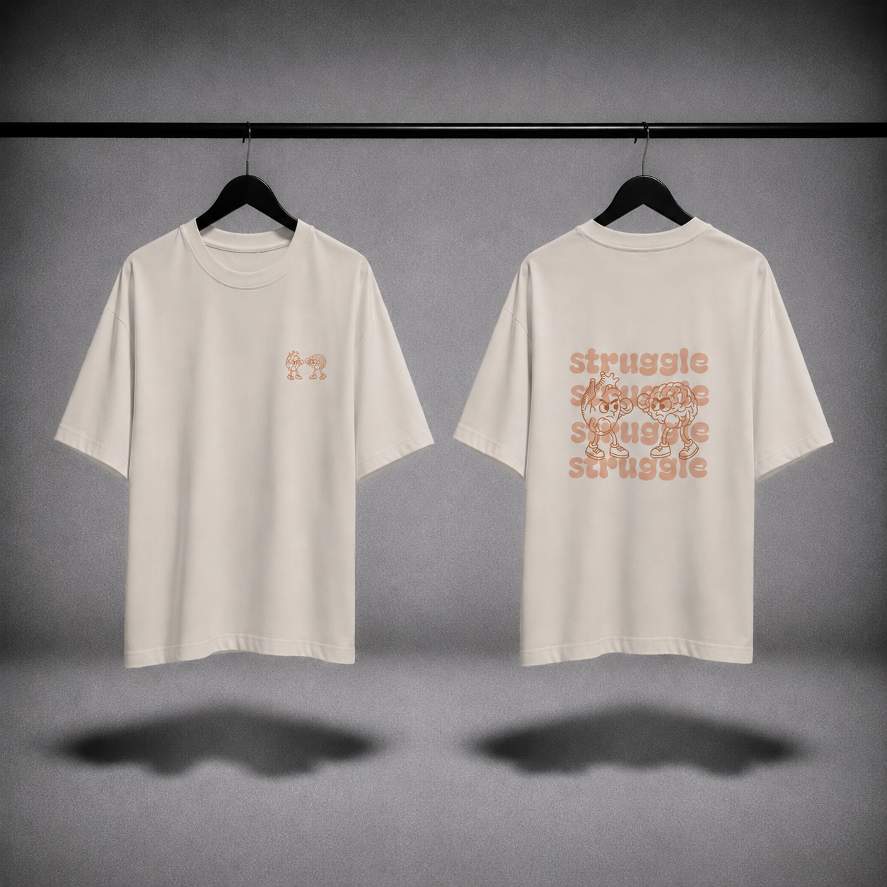 T-shirt oversized donna - struggle