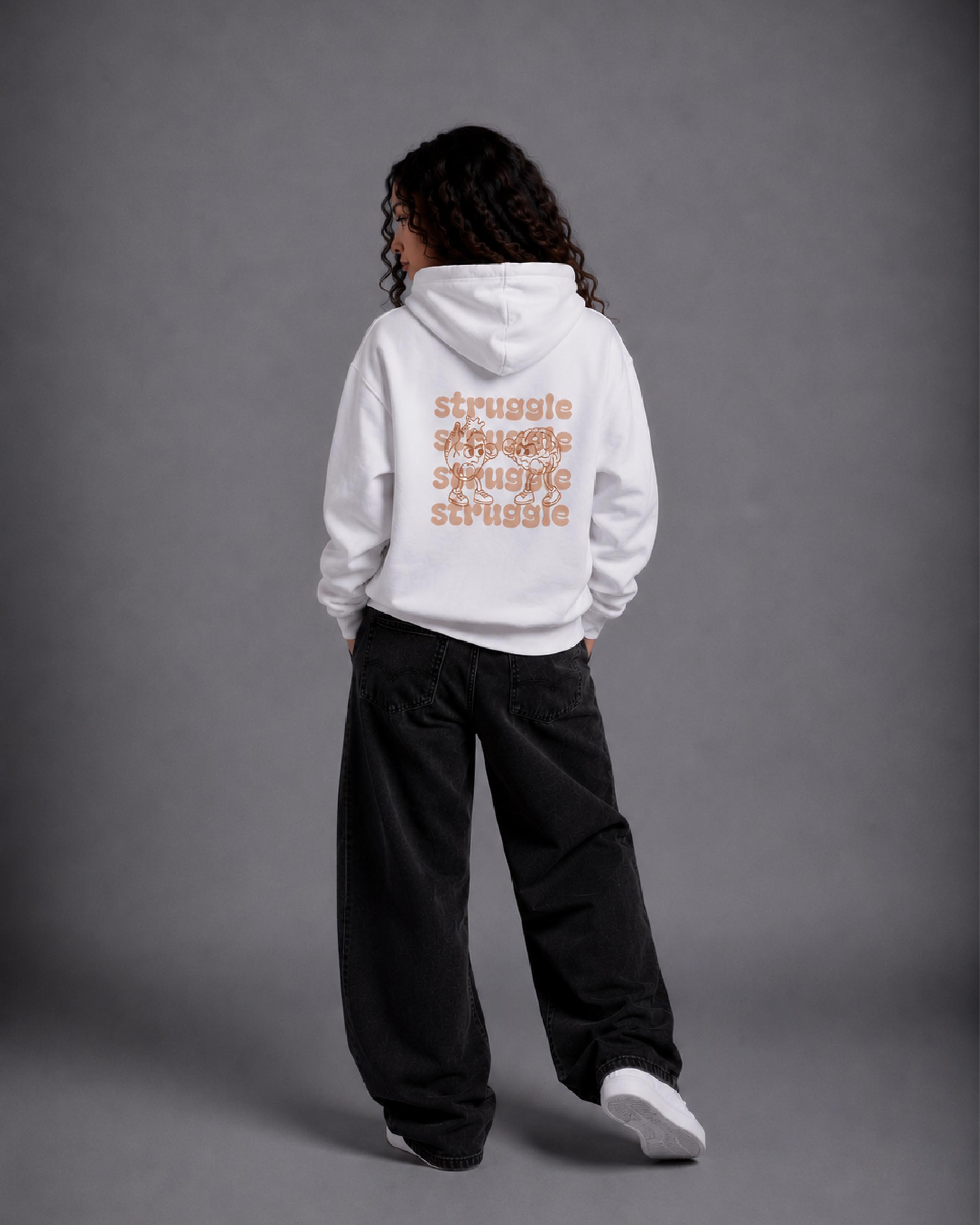 Felpa con cappuccio donna - struggle