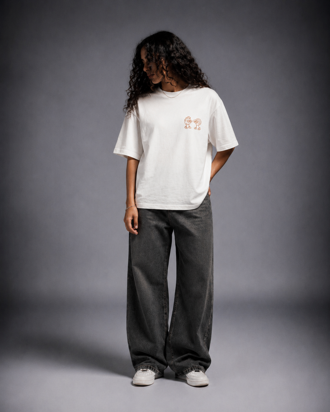 T-shirt oversized donna - struggle